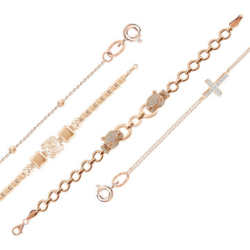 Armbänder & Fußkette, Gold 585 