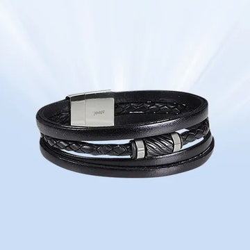 Armbänder aus Leder & Natursteinen