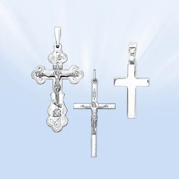 Kreuze und Ikone, Silber 925