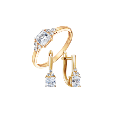 Brillanten, Gelbgold 585