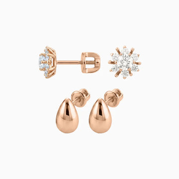 Ohrstecker, Rotgold 585
