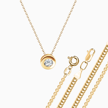 Ketten, Armbänder und Collier, Gelbgold 585