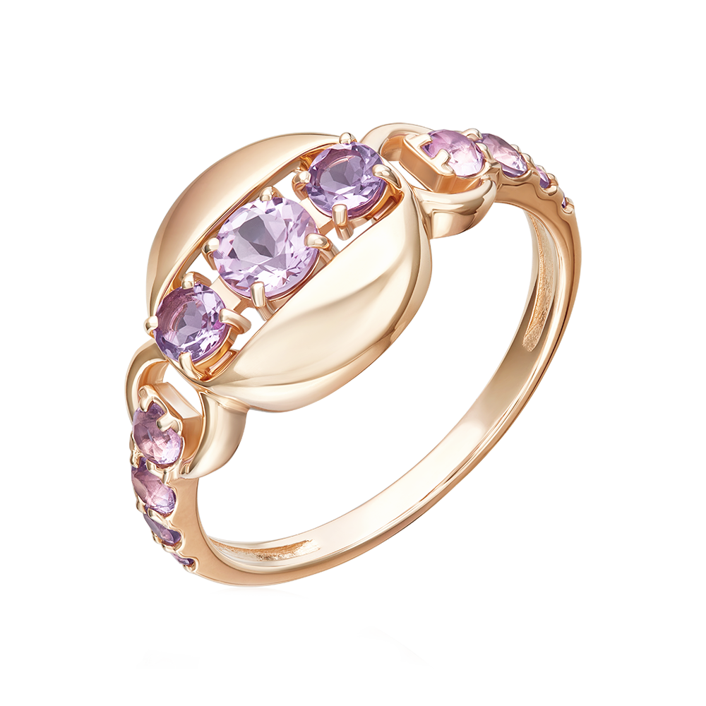 Damenring mit Amethysten