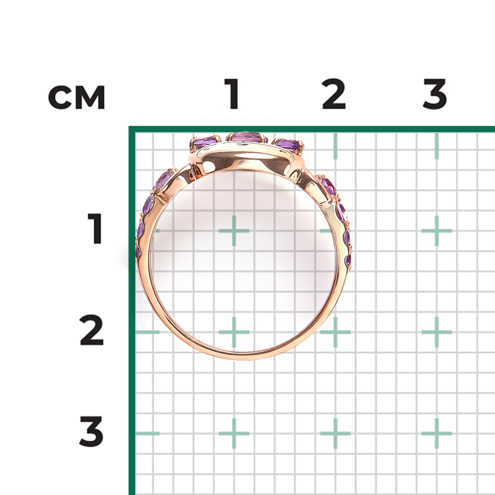 Damenring mit Amethysten 2