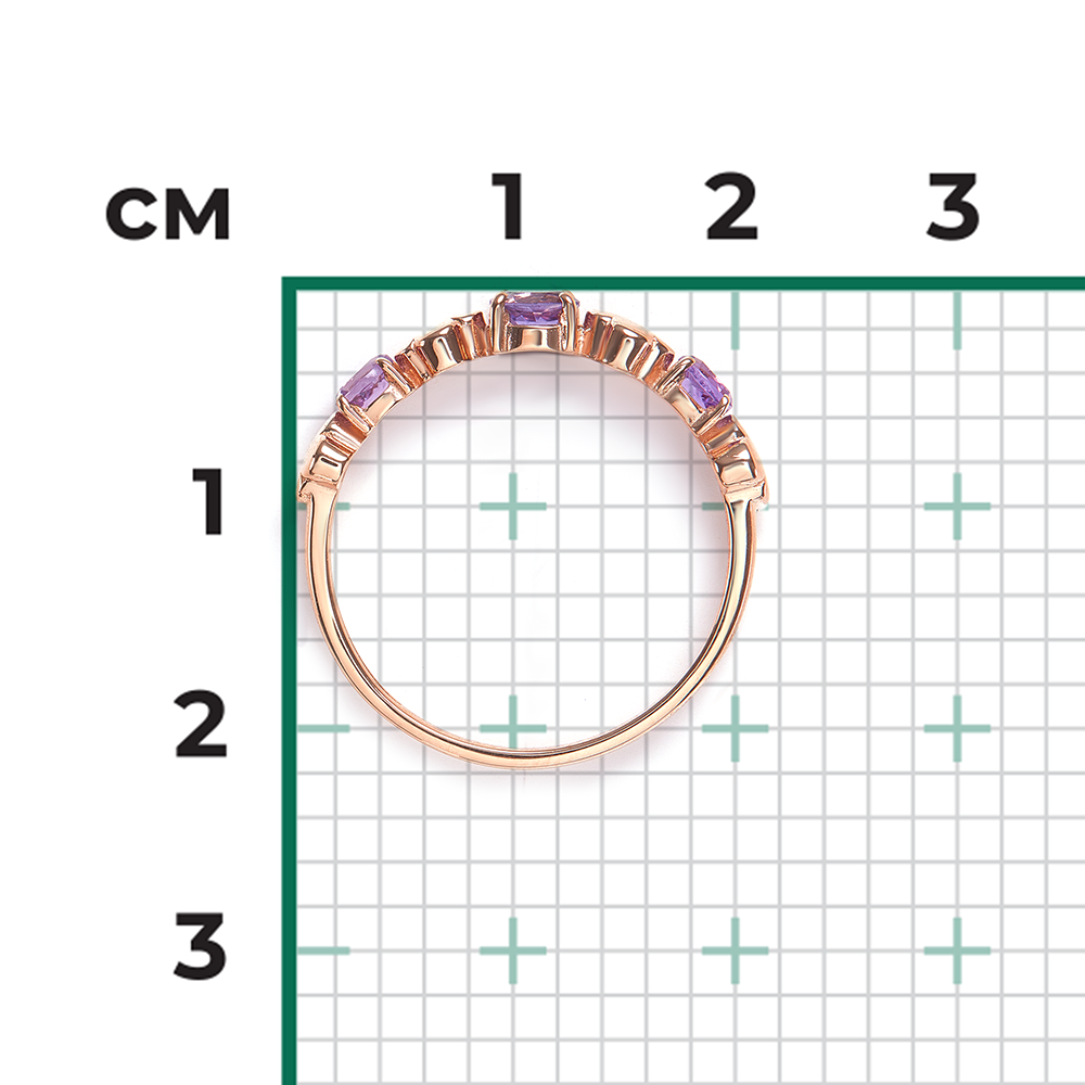 Damenring mit Amethysten 2