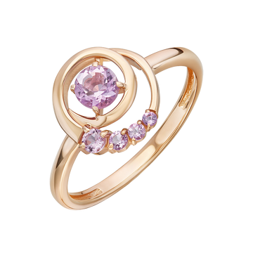 Damenring mit Amethysten