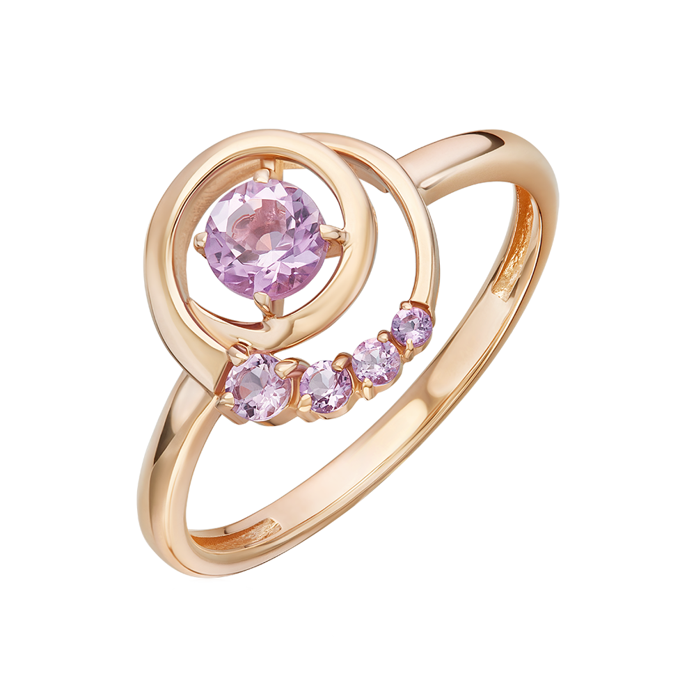 Damenring mit Amethysten