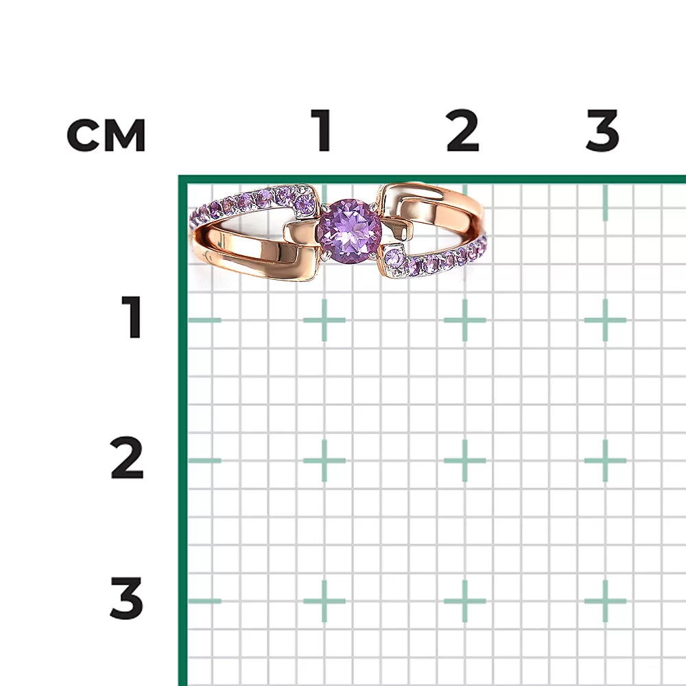 Damenring mit Amethyst