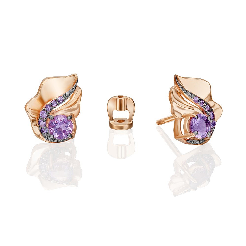 Ohrstecker mit Amethyst