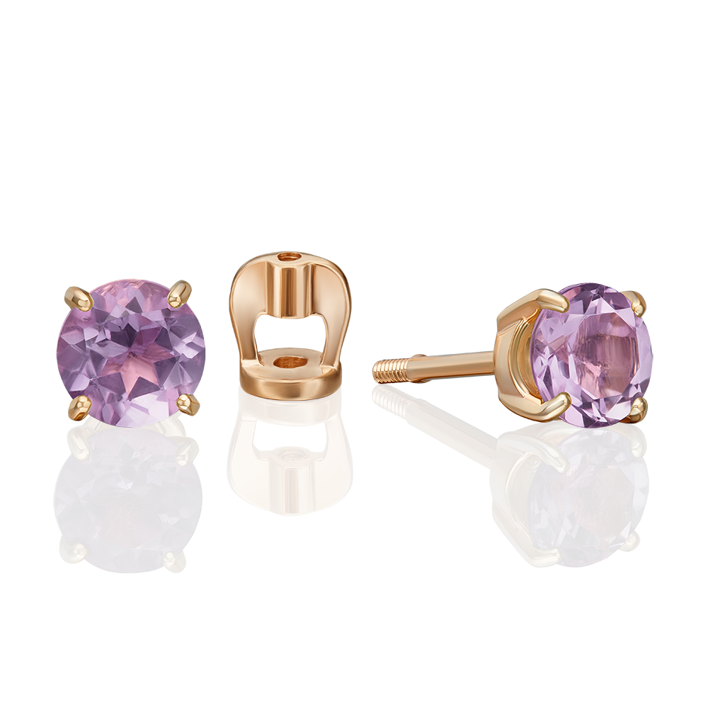 Ohrstecker mit Amethyst