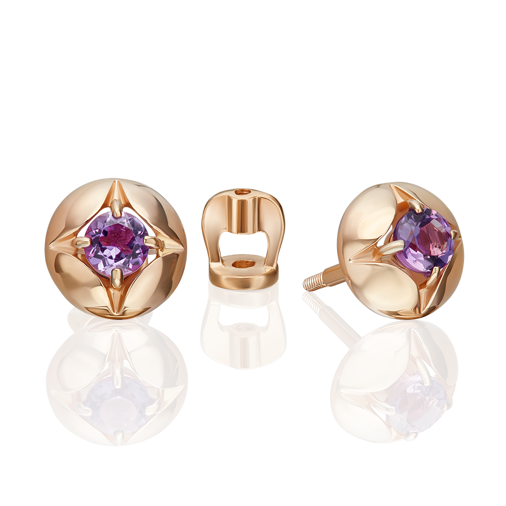 Ohrstecker mit Amethyst