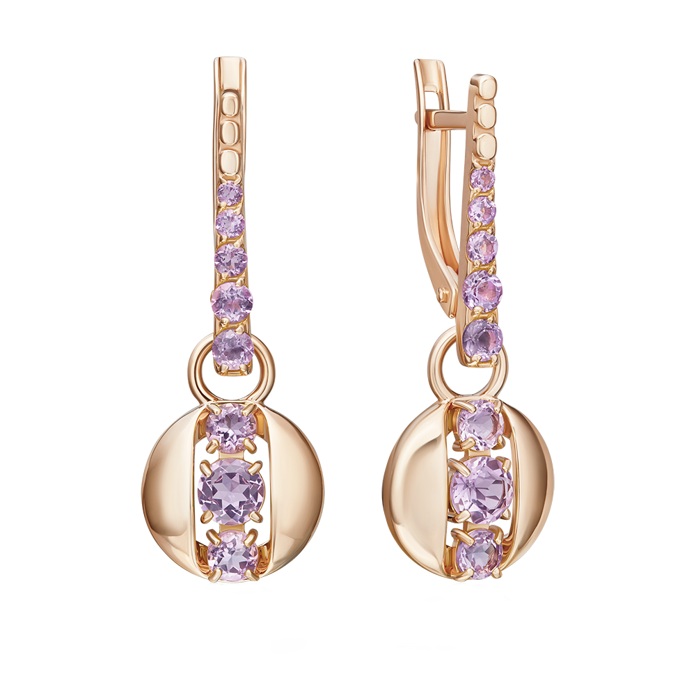 Ohrhänger mit Amethysten