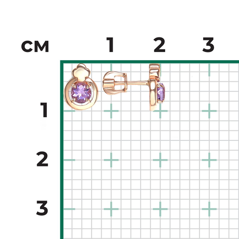 Ohrstecker mit Amethyst