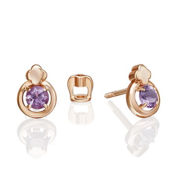 Ohrstecker mit Amethyst