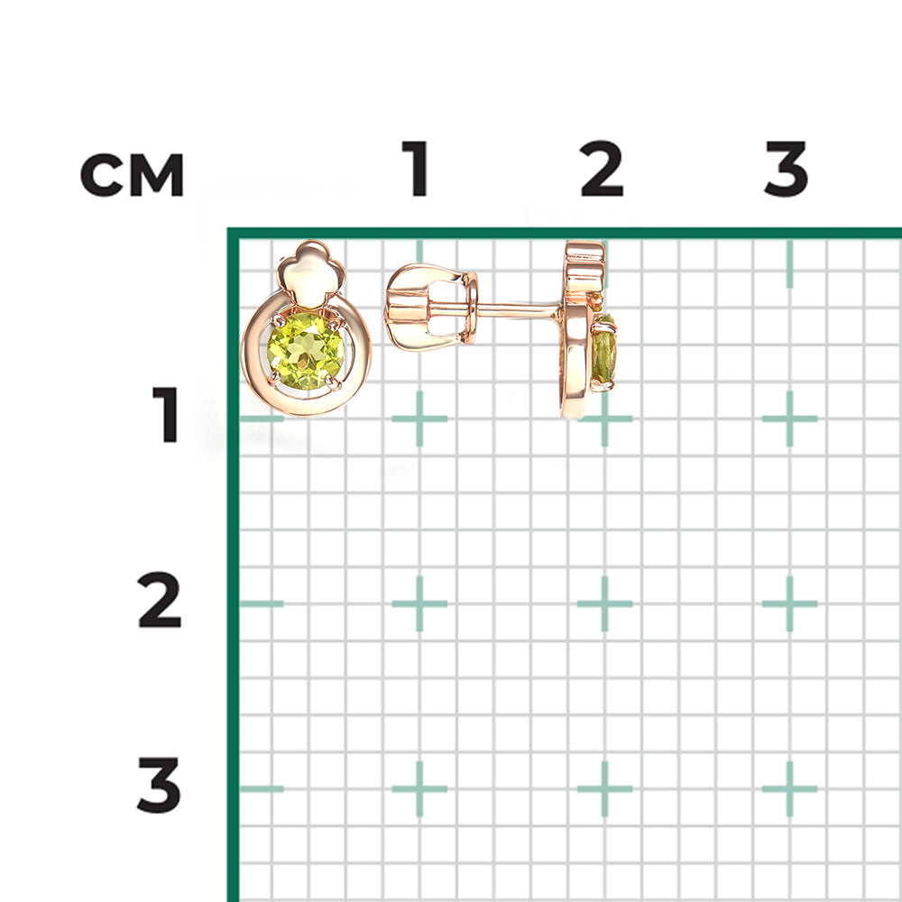 Ohrstecker mit Chrysolith 2