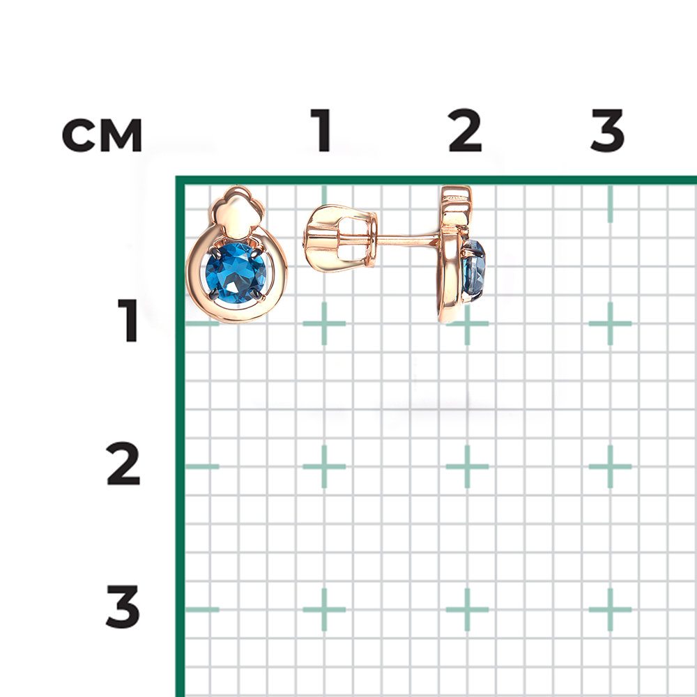 Ohrstecker mit Topas