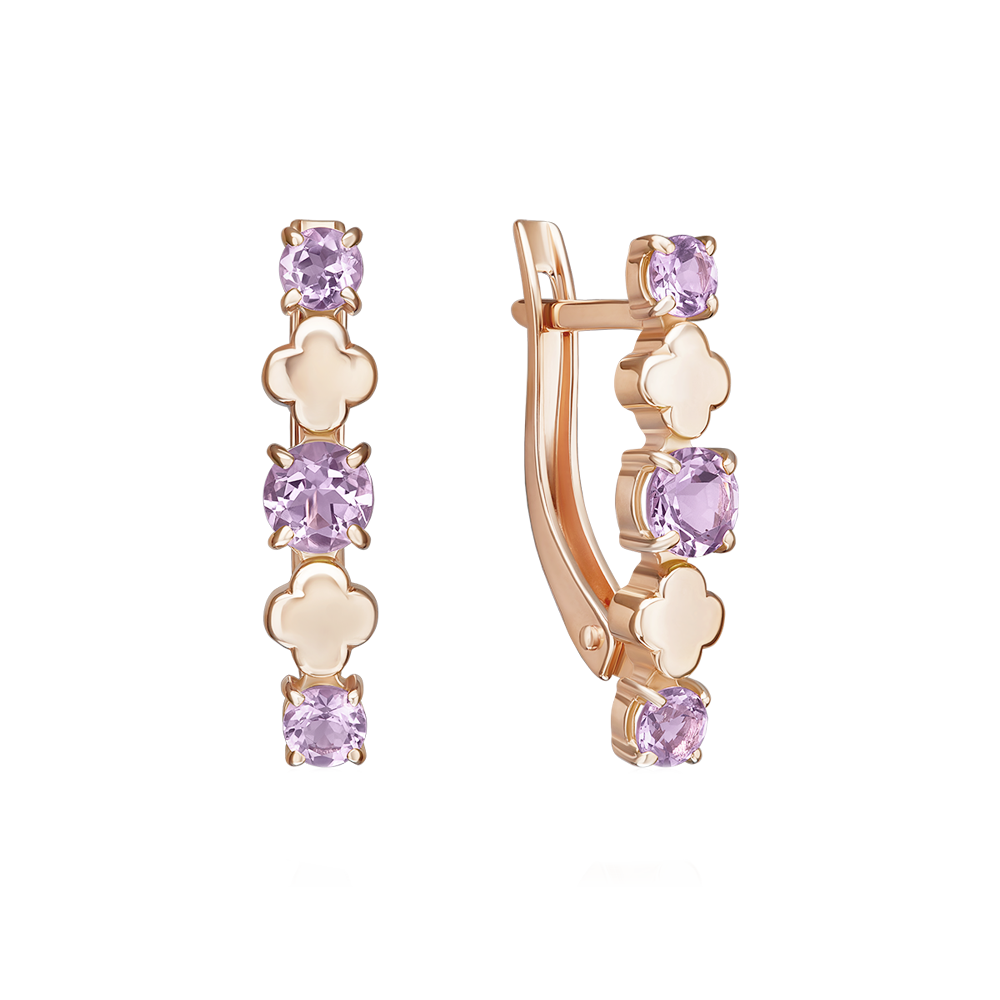 Ohrhänger mit Amethysten