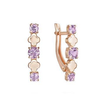 Ohrhänger mit Amethysten