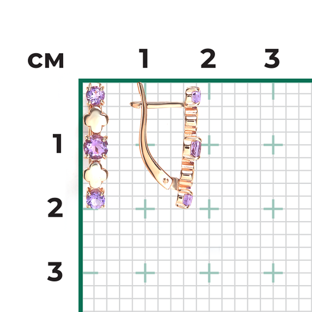 Ohrhänger mit Amethysten 2