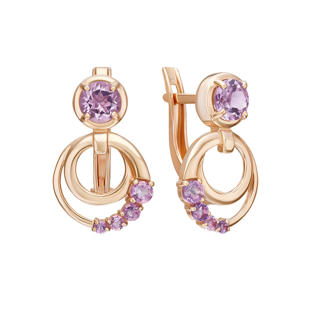 Ohrhänger mit Amethysten