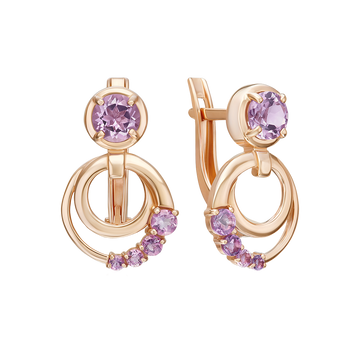Ohrhänger mit Amethysten