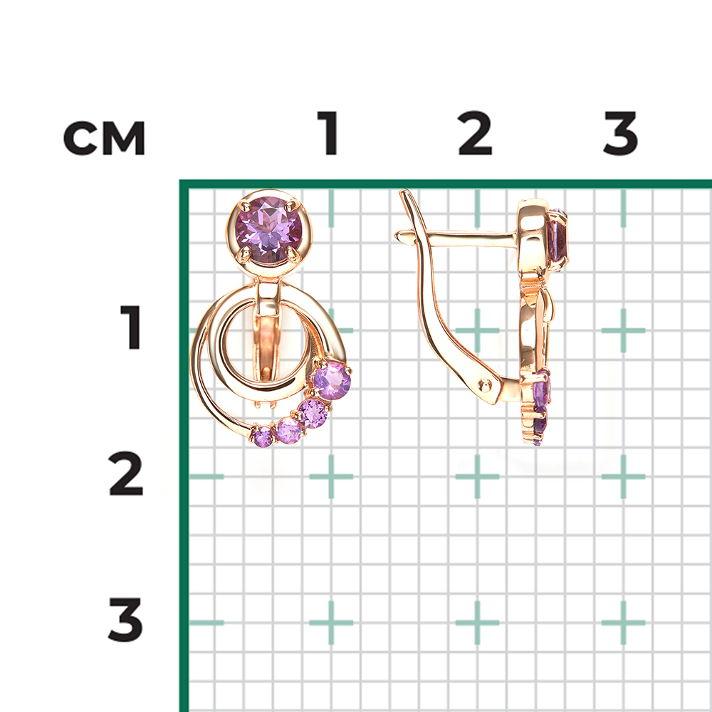 Ohrhänger mit Amethysten 2