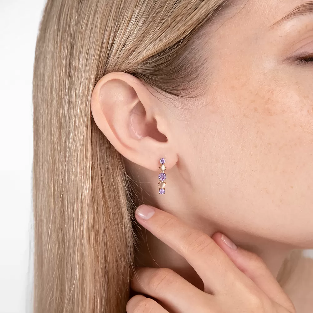 Ohrhänger mit Amethysten 3
