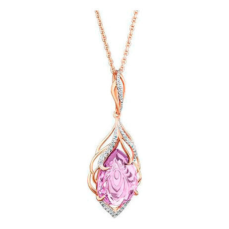 Anhänger mit Zirkonia und Amethyst
