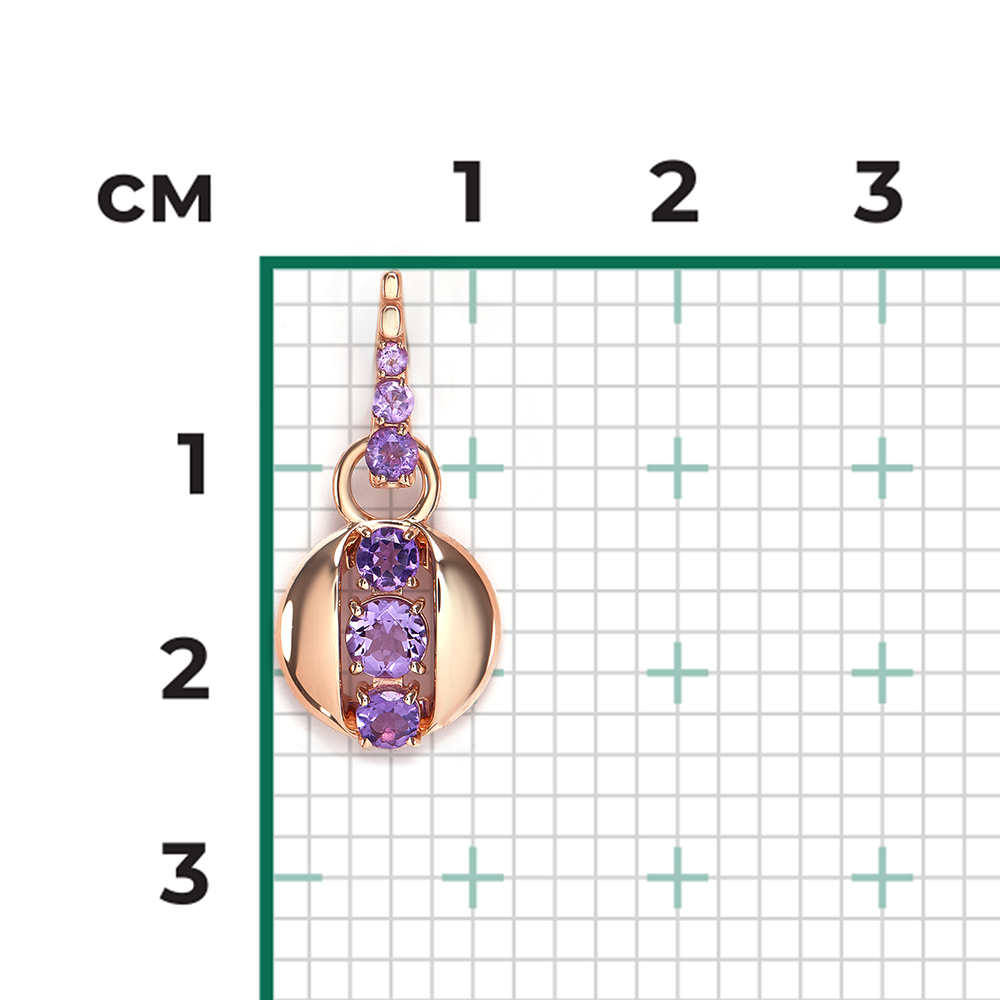 Anhänger mit Amethysten 2