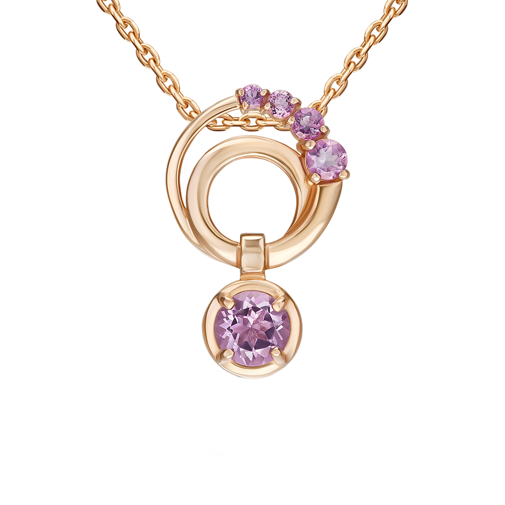Anhänger mit Amethysten