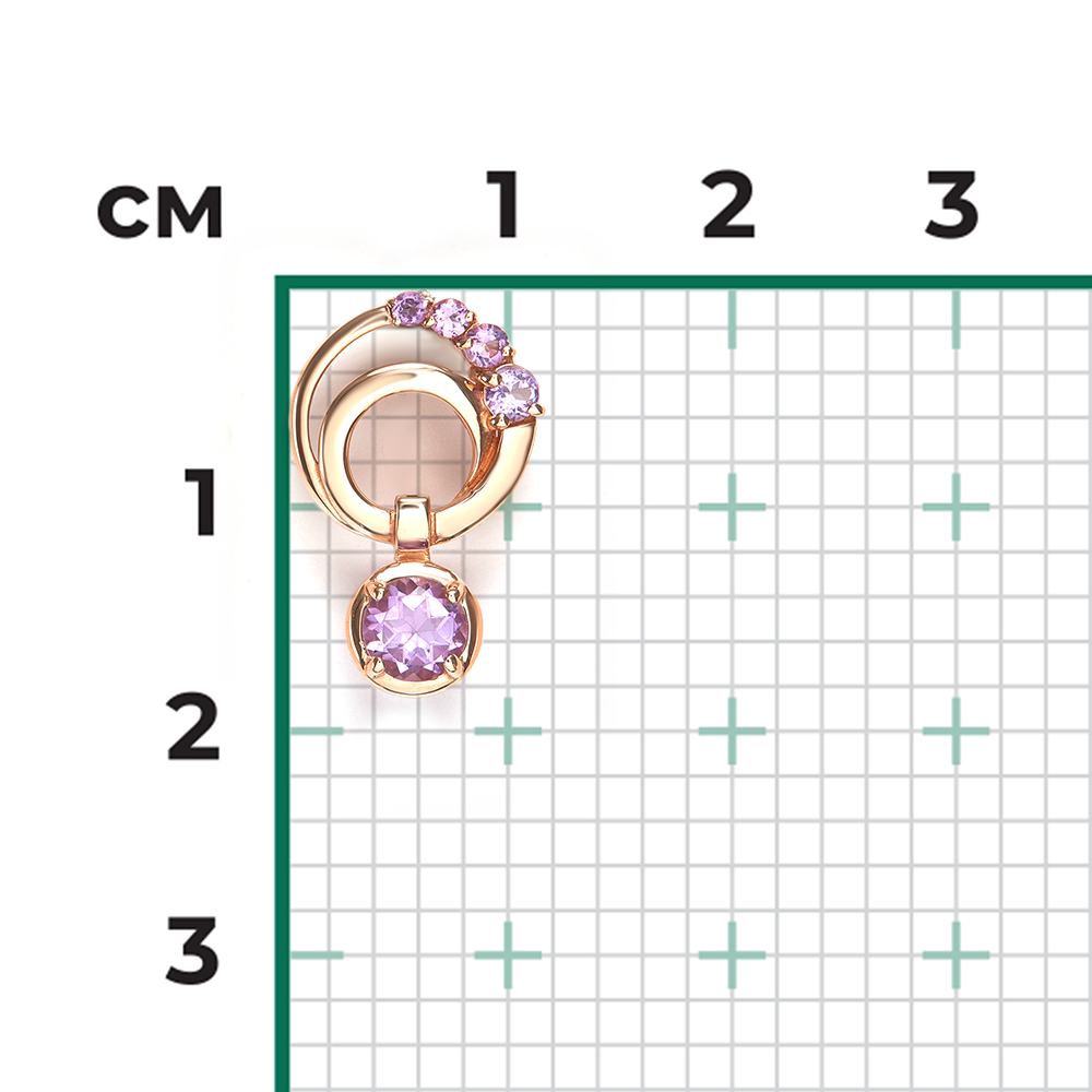 Anhänger mit Amethysten 2