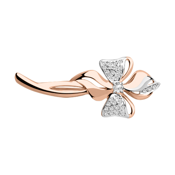 Brosche mit Zirkonia