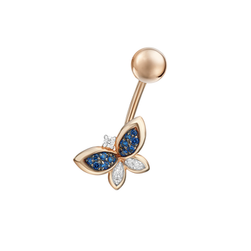Bauchpiercing mit Zirkonia