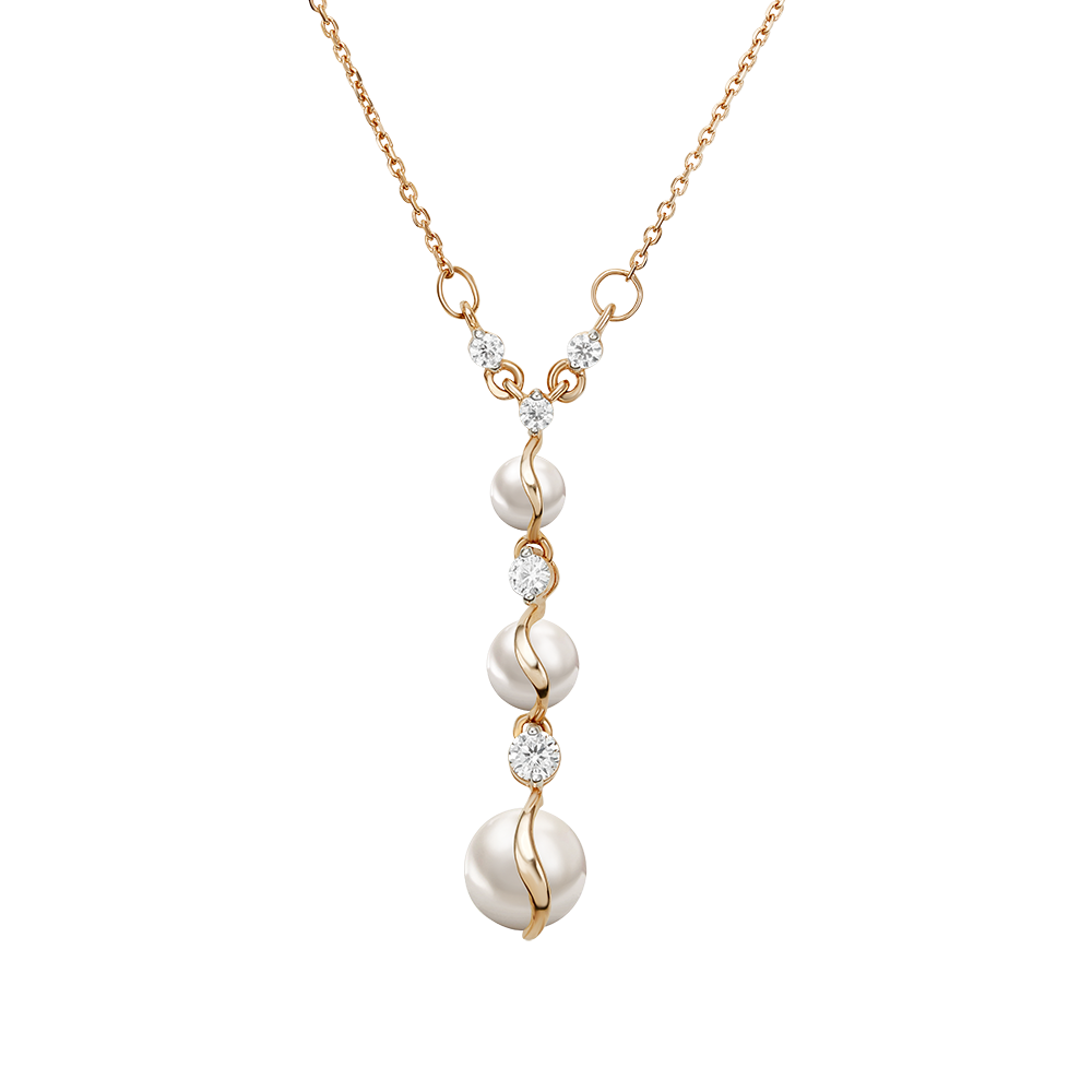 Collier mit Perlen