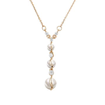 Collier mit Perlen