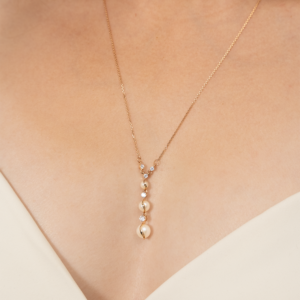 Collier mit Perlen 2