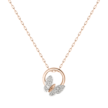 Collier mit Anhänger und Zirkonia