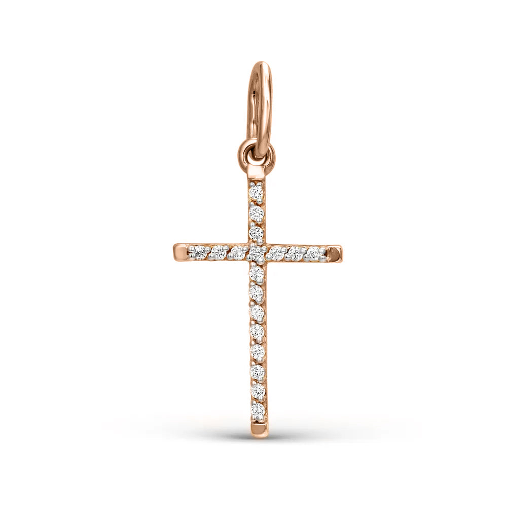 Anhänger – Kreuz mit Zirkonia