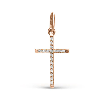 Anhänger – Kreuz mit Zirkonia