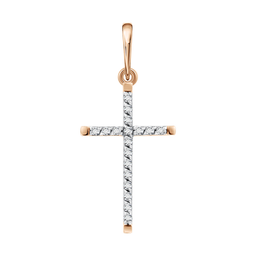 Anhänger – Kreuz mit Zirkonia