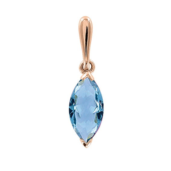 Anhänger mit blauem Topas