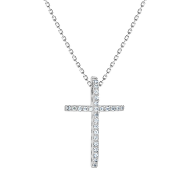 Goldkette mit Kreuz und Brillanten