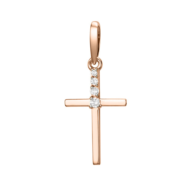 Anhänger – Kreuz mit Zirkonia