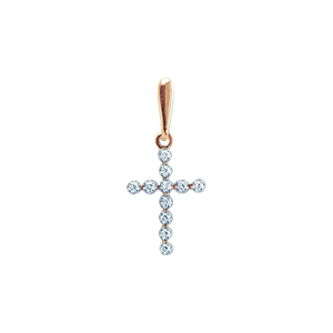 Anhänger – Kreuz mit Zirkonia
