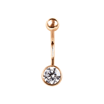 Bauchpiercing mit Zirkonia