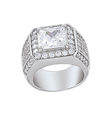 Herrenring mit Zirkonia
