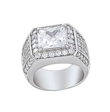 Herrenring mit Zirkonia