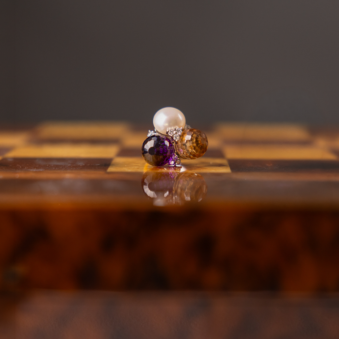 Damenring mit Perle und Zirkonia 2