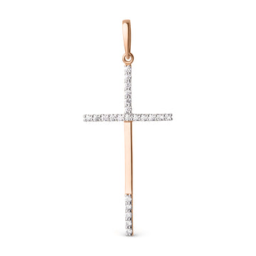 Anhänger – Kreuz mit Zirkonia