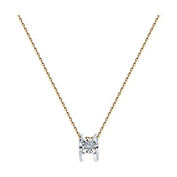 Goldkette mit Anhänger und Brillant